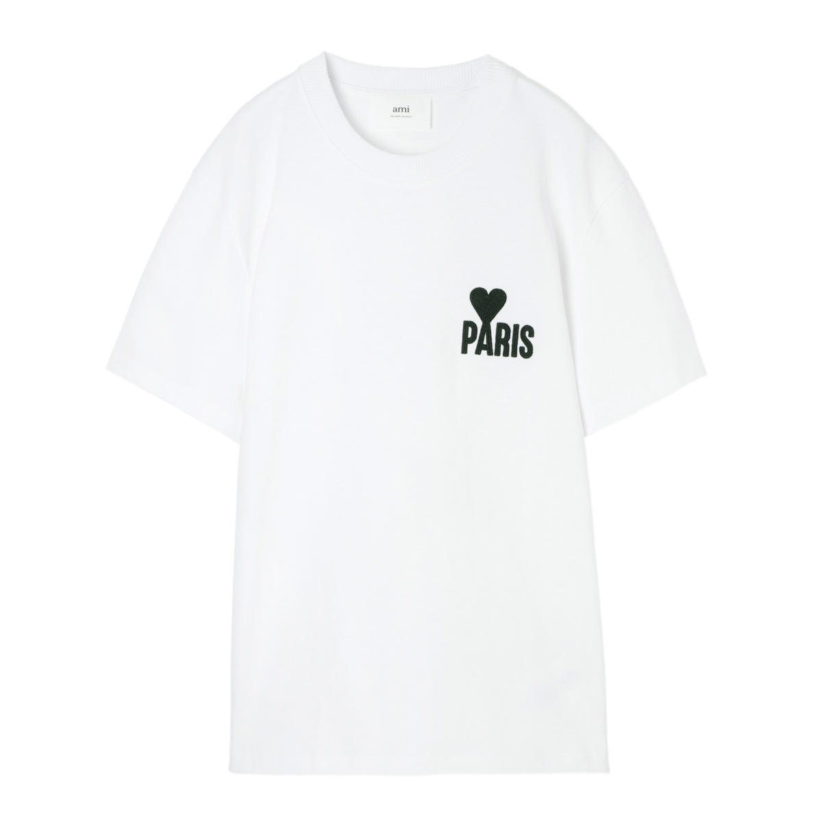 AMI PARIS アミ ド クール クルーネック Tシャツ AMI アミ クルーネックTシャツ/RED AMI DE COEUR TSHIRT