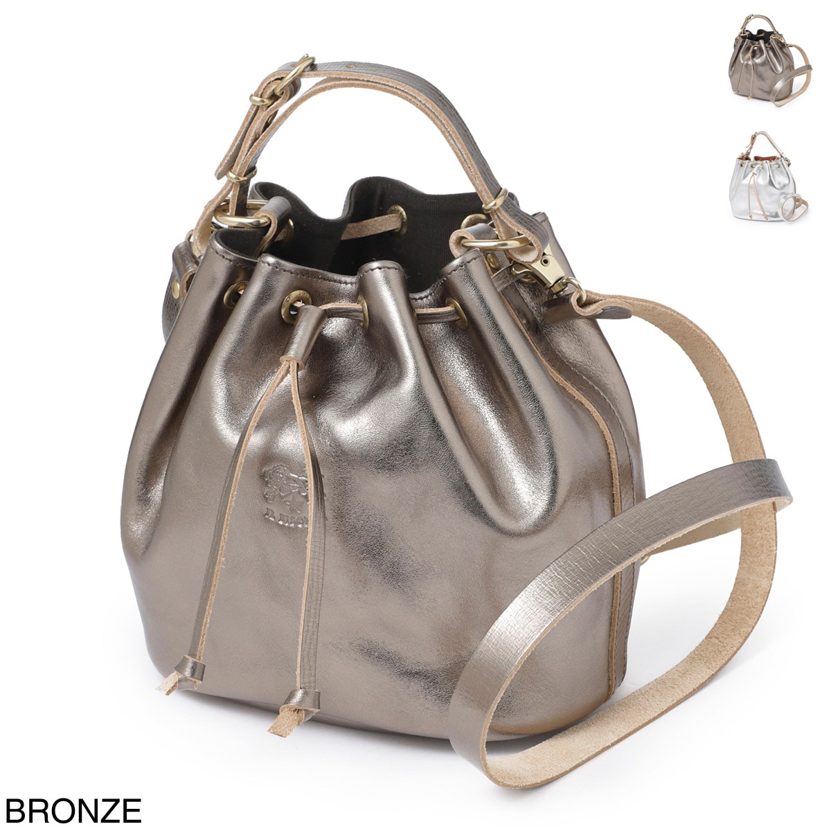 IL BISONTE イルビゾンテ バケットバッグ 3WAY/ショルダーバッグ