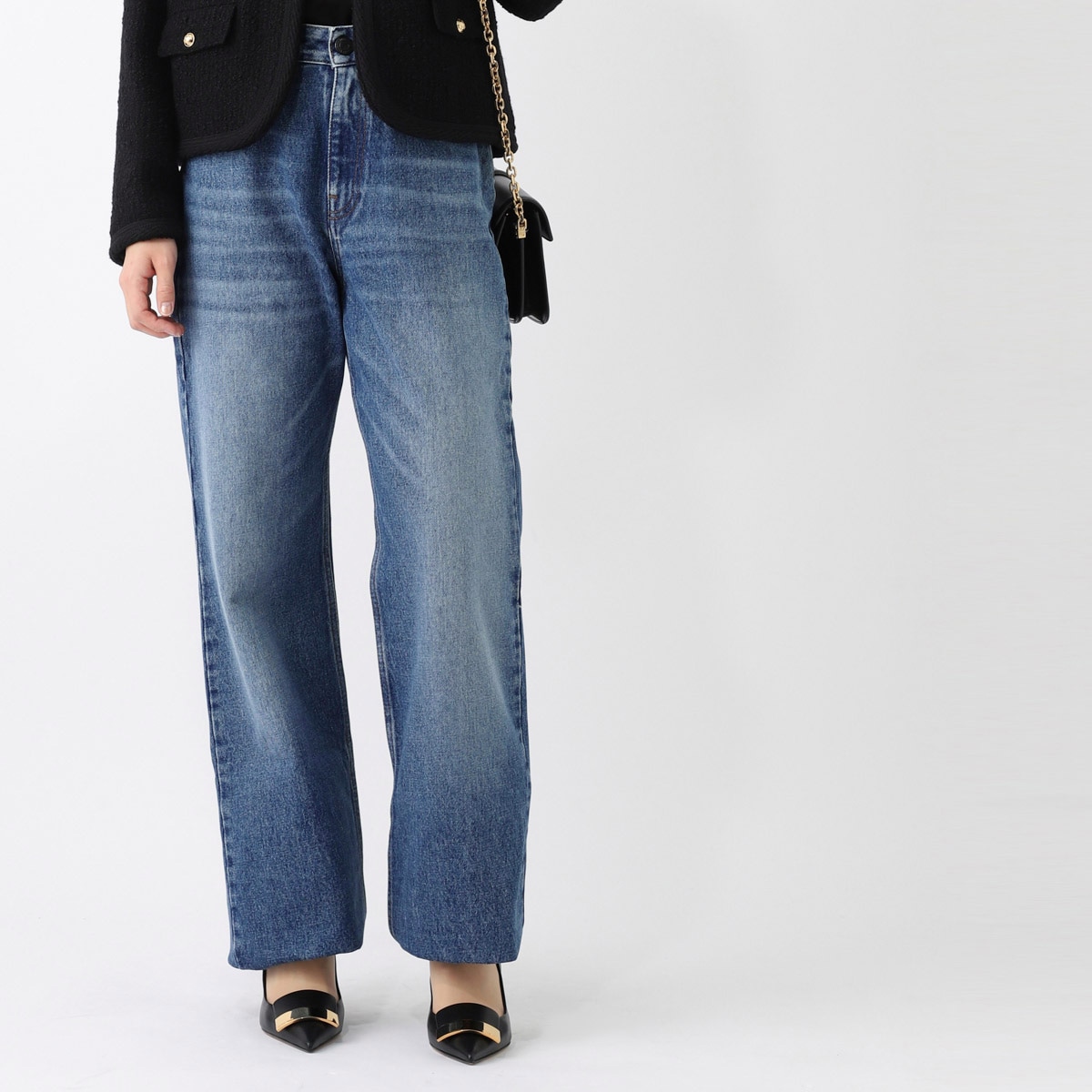 【アウトレット】AMI アミ ジップフライジーンズ/JEAN BOYFRIEND FIT DENIM レディース