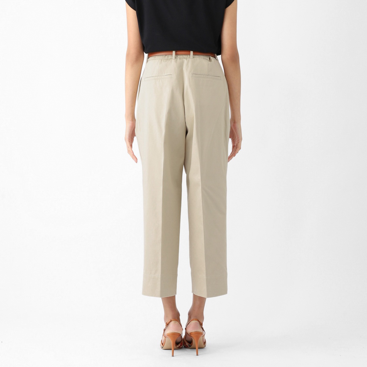 【アウトレット】AMI アミ コットンパンツ/ワイドパンツ/WIDE CARROT FIT TROUSERS レディース