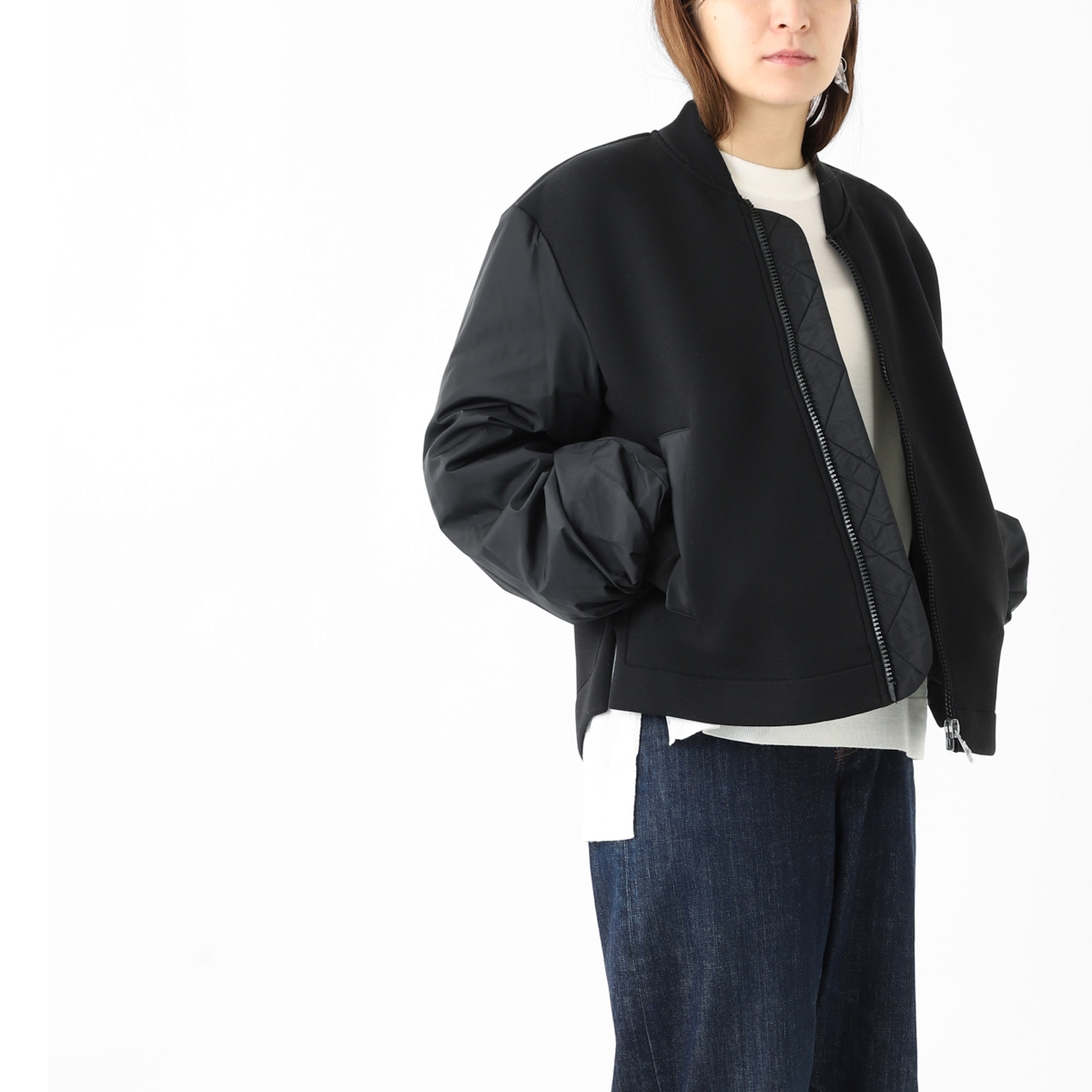 WEEKEND Max Mara ウィークエンドマックスマーラ 中綿入り ジップアップ ブルゾン/NASELLO レディース