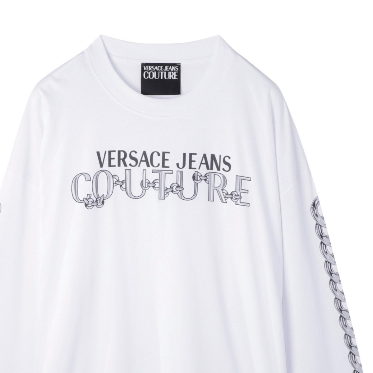 VERSACE JEANS COUTURE ヴェルサーチェ クルーネック長袖Tシャツ