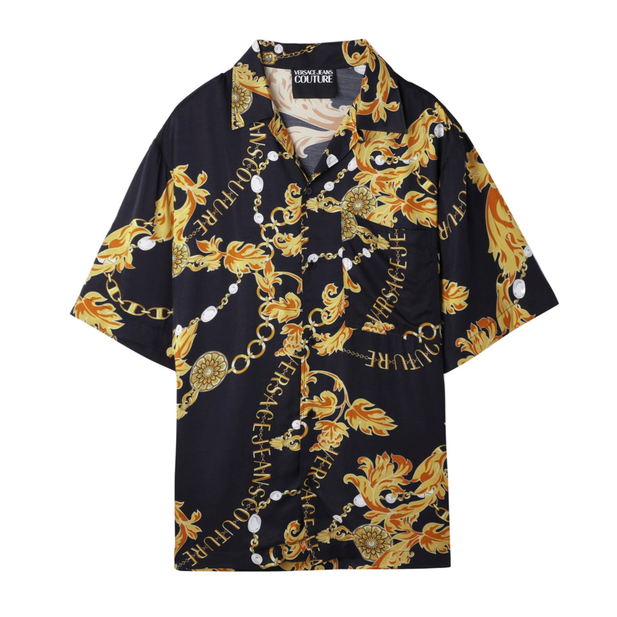 VERSACE JEANS COUTURE ヴェルサーチェ 半袖シャツ/半袖オープンカラーシャツ【大きいサイズあり】 メンズ