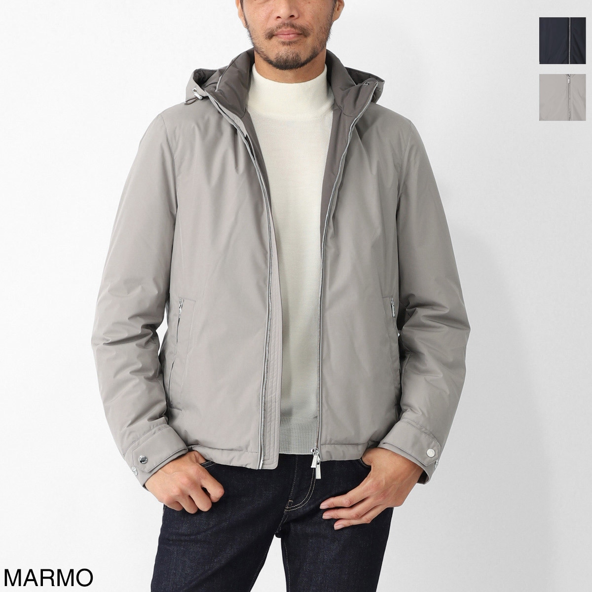 MOORER ムーレー ダウンブルゾン/フーデッドブルゾン/ACQUA ALBINI-STP アルビニ【大きいサイズあり】 メンズ