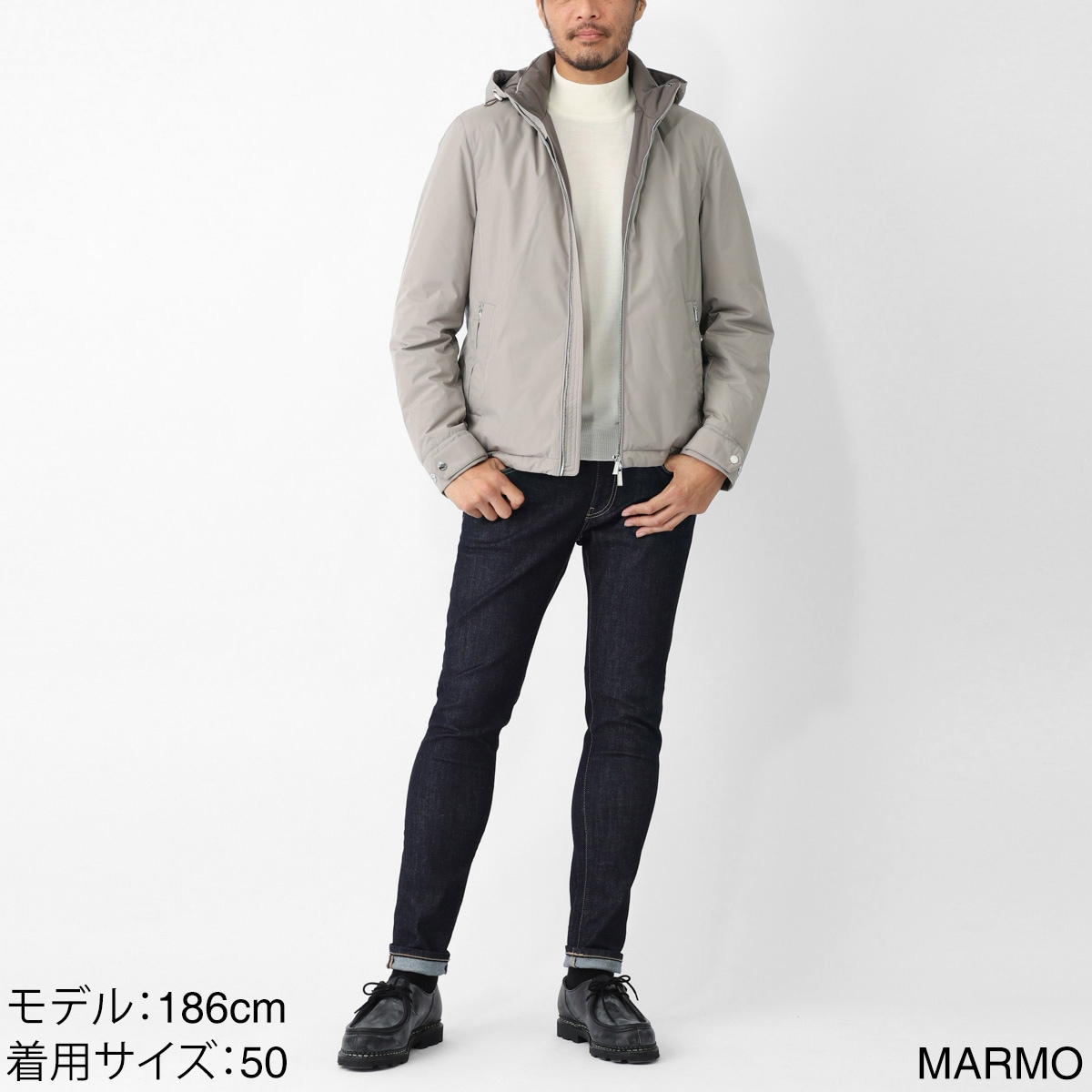 MOORER ムーレー ダウンブルゾン/フーデッドブルゾン/ACQUA ALBINI-STP アルビニ【大きいサイズあり】 メンズ