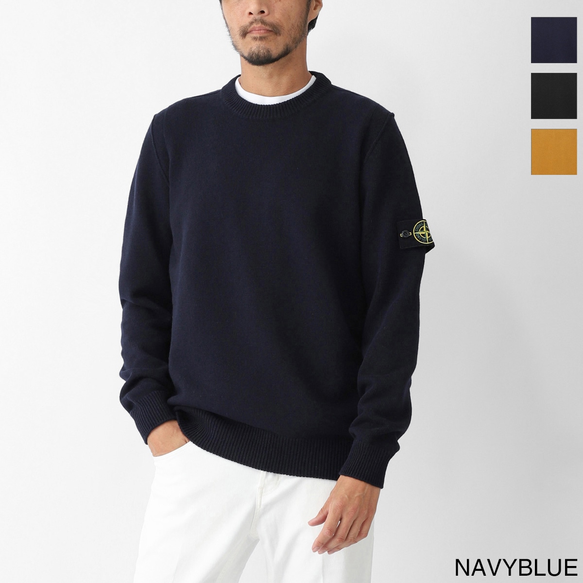 ストーンアイランド stone スウェット 黒 S 中古・古着通販】STONE ISLAND (ストーンアイランド) クルー