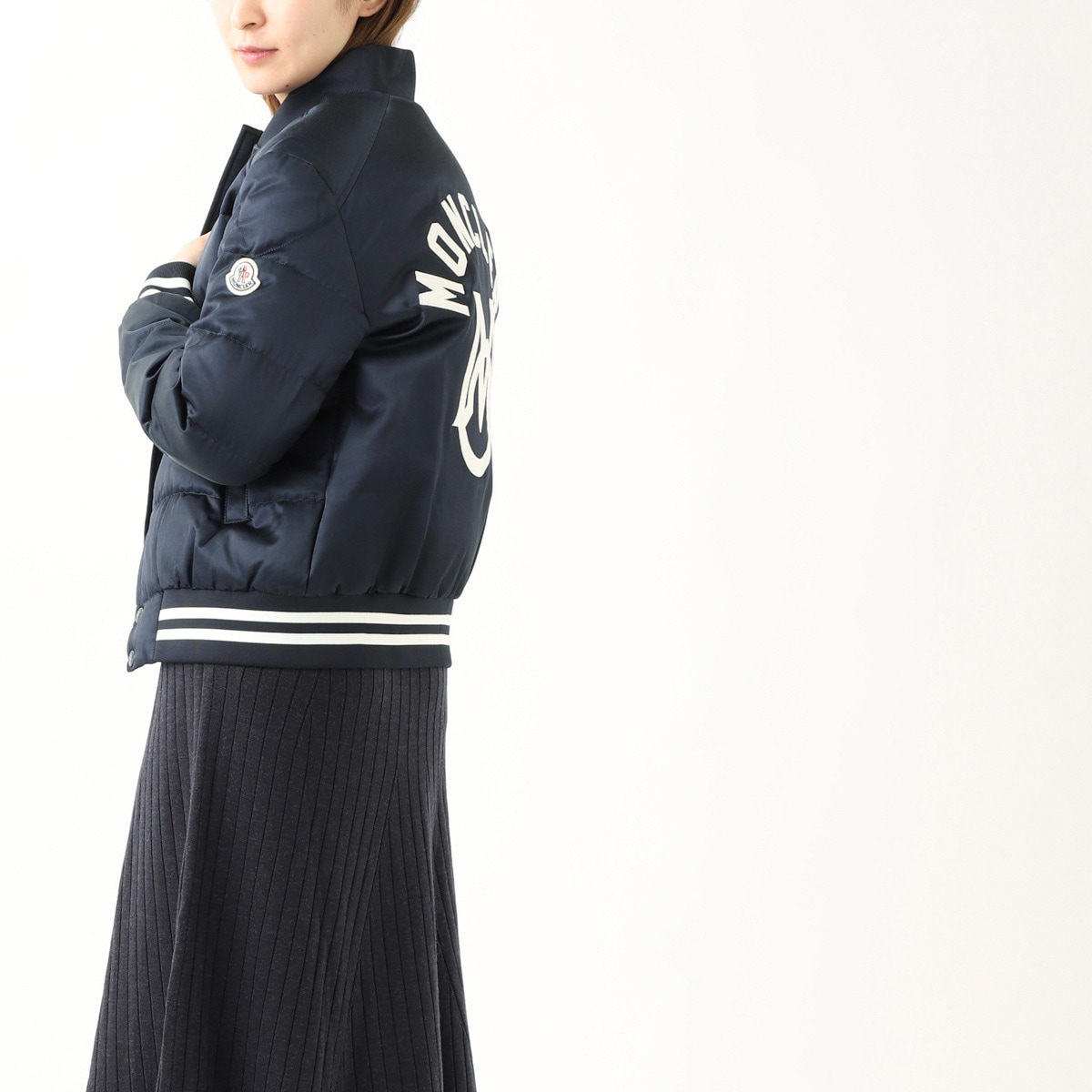 MONCLER SEVERAU デニム ジャケット ショート丈 ライトブルー MONCLER