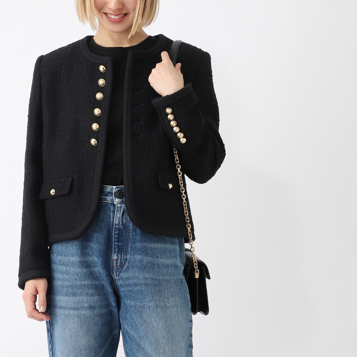 CELINE セリーヌ　ツイード　ジャケット VIPセール！】CELINE（セリーヌ）ツイードジャケット (CELINE