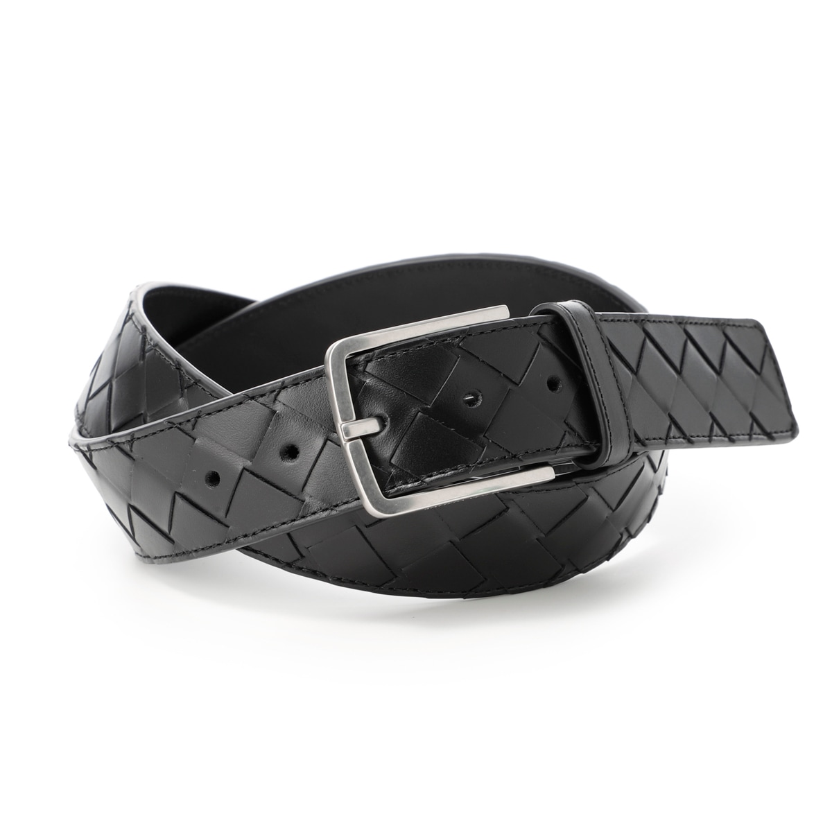 【Bottega Veneta】 Intrecciatoレザーベルト BOTTEGA VENETA ボッテガヴェネタ ベルト/INTRECCIATO イントレ