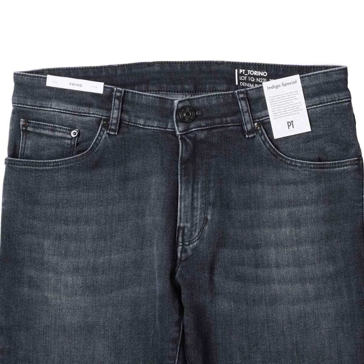【アウトレット】PT TORINO DENIM ピーティートリノデニム ジップフライジーンズ/SWING SUPERSLIM FIT【大きいサイズあり】 メンズ