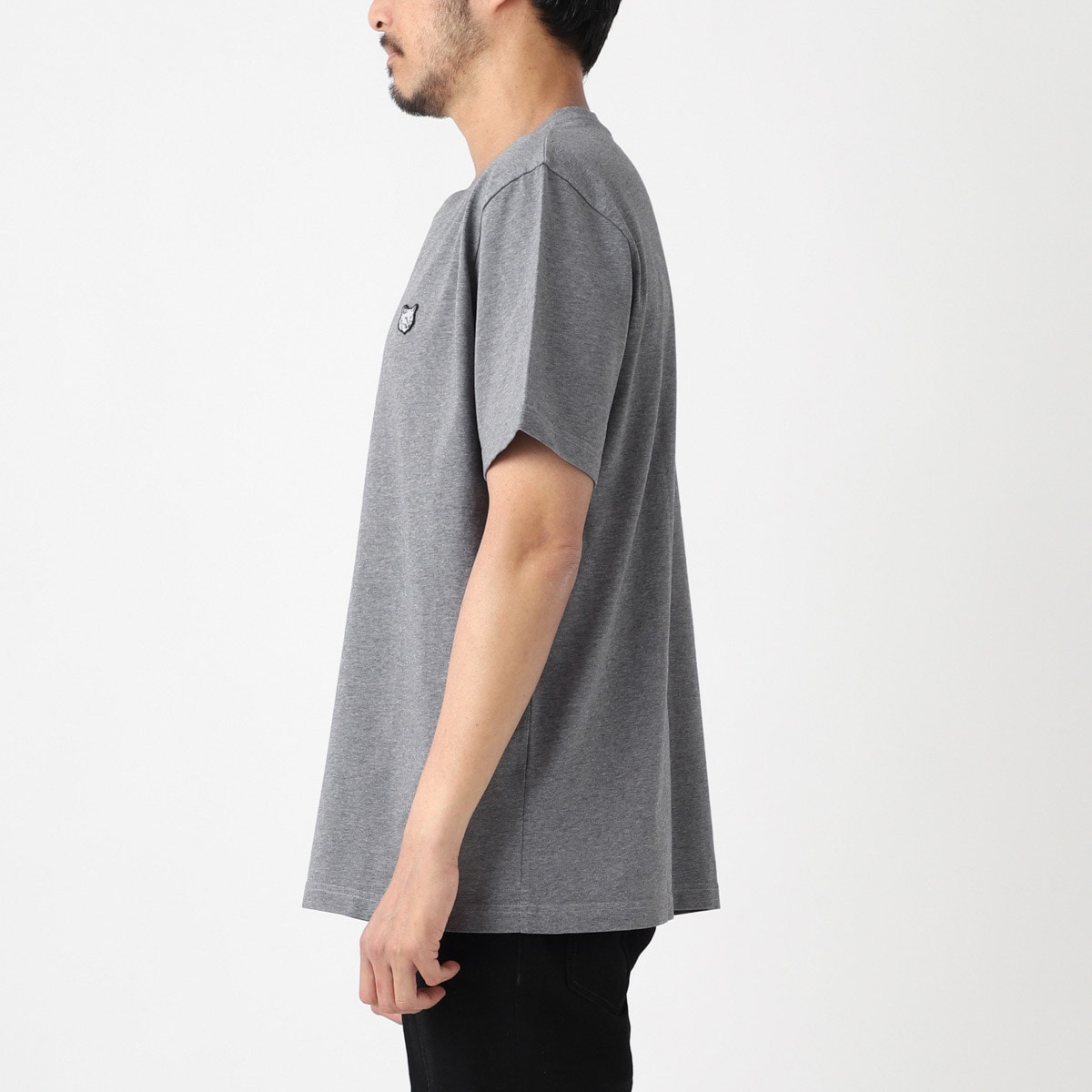 『ネコポス対応(1点まで)』【アウトレット】MAISON KITSUNE メゾンキツネ クルーネックTシャツ/BOLD FOX HEAD PATCH メンズ