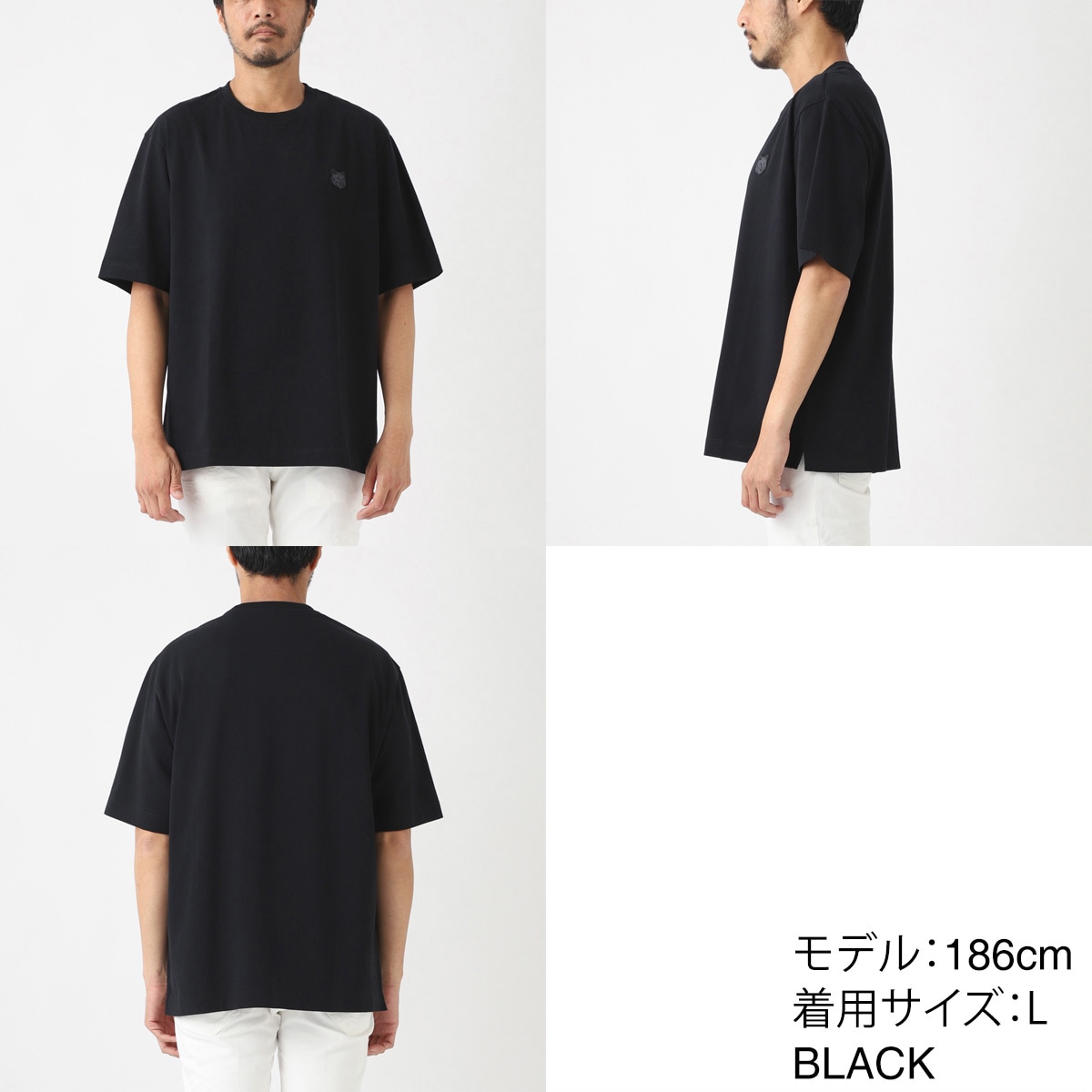 MAISON KITSUNE メゾンキツネ クルーネックTシャツ/BOLD FOX HEAD