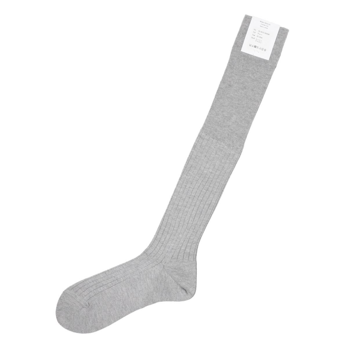 【ネコポス対応(2点まで)】MODERN B. モダンブルー 靴下/ソックス/アメリカンシーアイランドコットン ワイドリブ ロングホーズ 中薄 相当サイズ 25-26cm【返品交換不可】 メンズ