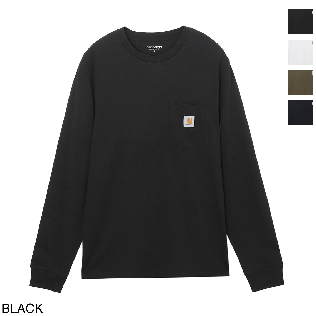 『ネコポス対応(1点まで)』【アウトレット】Carhartt WIP カーハート ワークインプログレス クルーネックカットソー/ロングスリーブTシャツ/L/S POCKET T-SHIRT メンズ