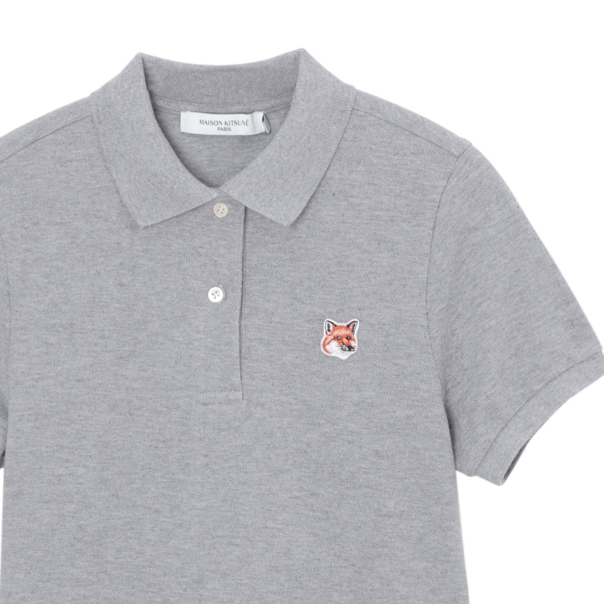 MAISON KITSUNE メゾンキツネ ポロシャツ/FOX HEAD PATCH