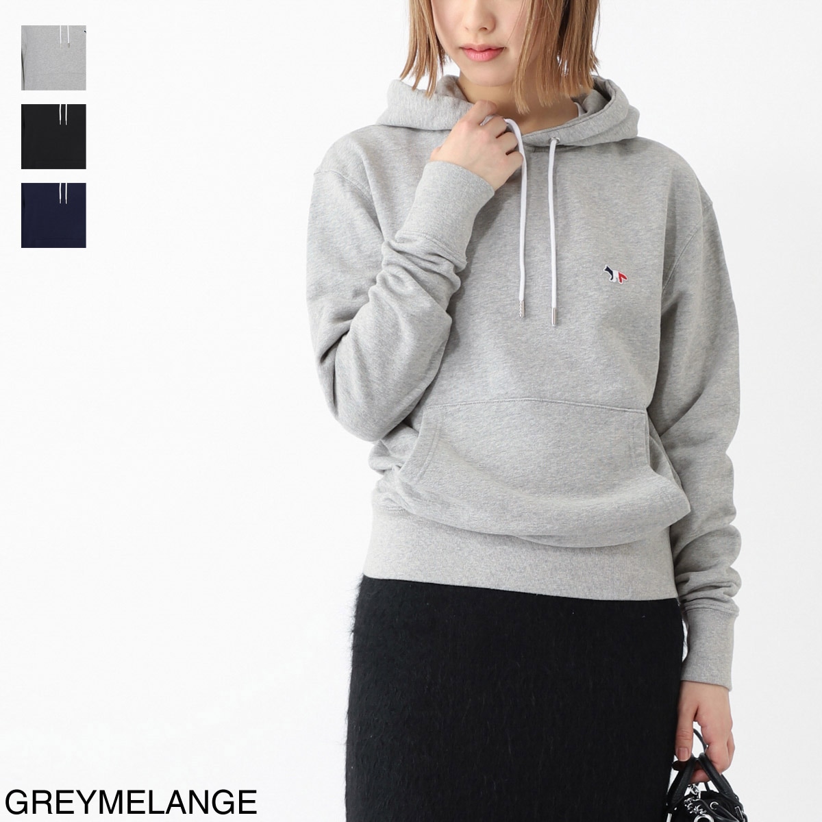 MAISON KITSUNE メゾンキツネ パーカ/フーディ/TRICOLOR FOX PATCH CLASSIC HOODIE
