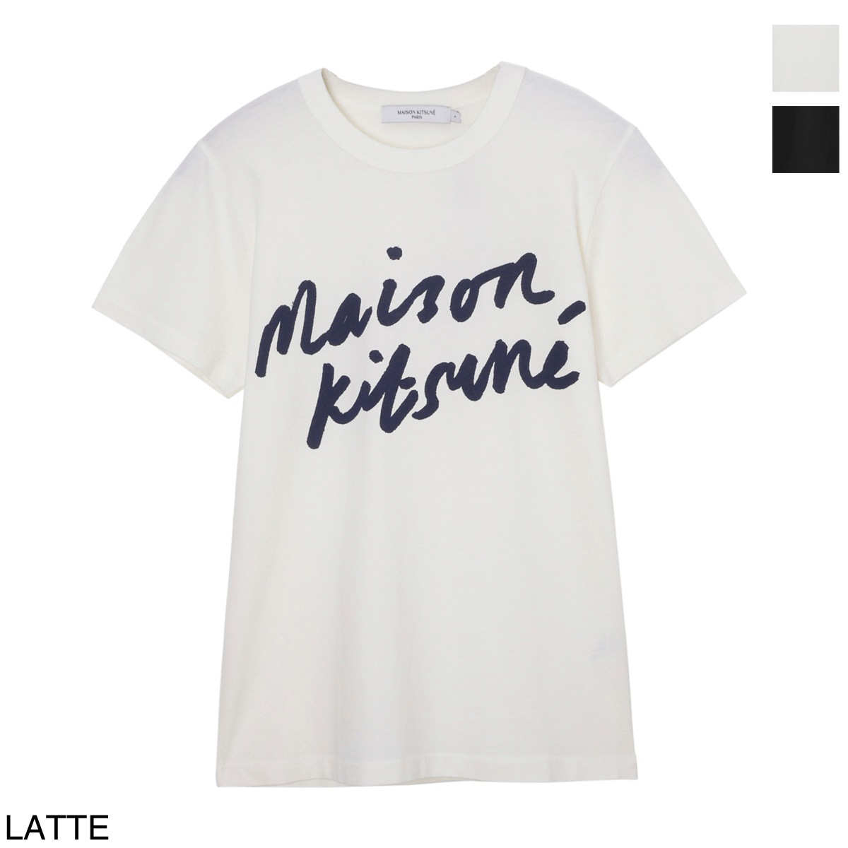 MAISON KITSUNE メゾンキツネ クルーネックTシャツ/HANDWRITING CLASSIC TEE-SHIRT レディース