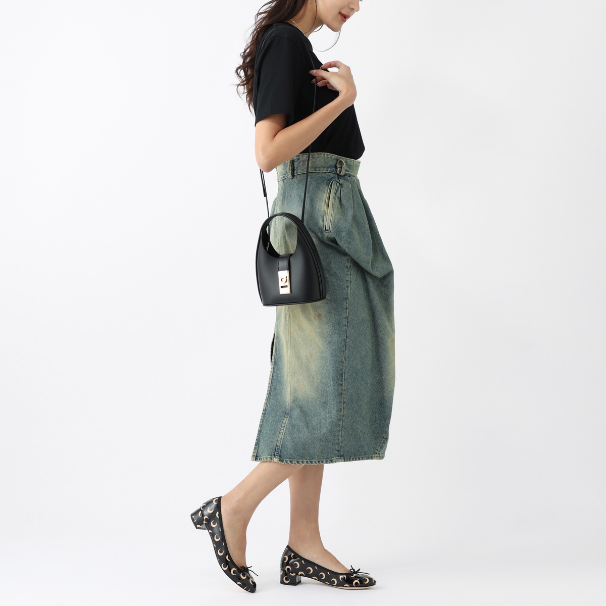 FERRAGAMO フェラガモ ハンドバッグ 2WAY/ホーボーバッグ/S.HOBO MINI レディース