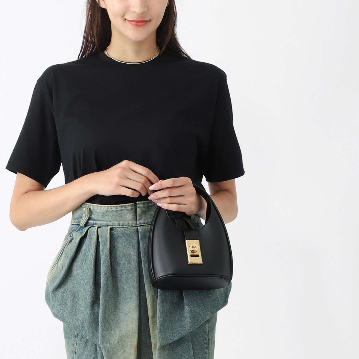 FERRAGAMO フェラガモ ハンドバッグ 2WAY/ホーボーバッグ/S.HOBO MINI