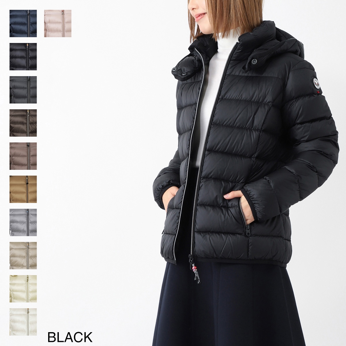 CAPE HORN ケープホーン フード付き ダウンジャケット レディース 52552 STELLA MURMASKY RUBBER ステラムルマスキー ショート丈 ファー付き 撥水 並行輸入品