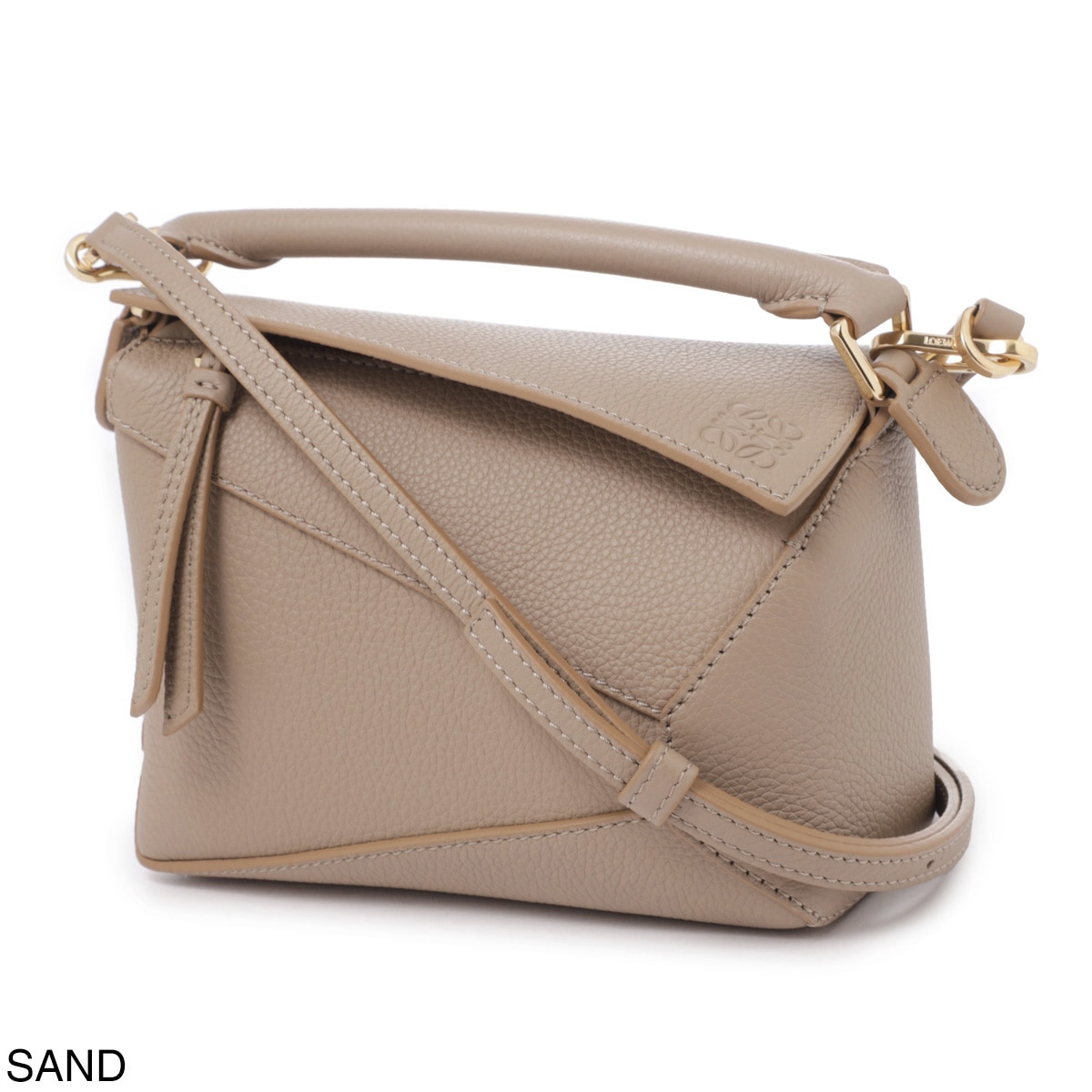 ☆3way♪☆【LOEWE】パズルエッジ バッグ ミニ メタリックカラー LOEWE ロエベ ハンドバッグ 3WAY/ショルダーバッグ/PUZZLE EDGE