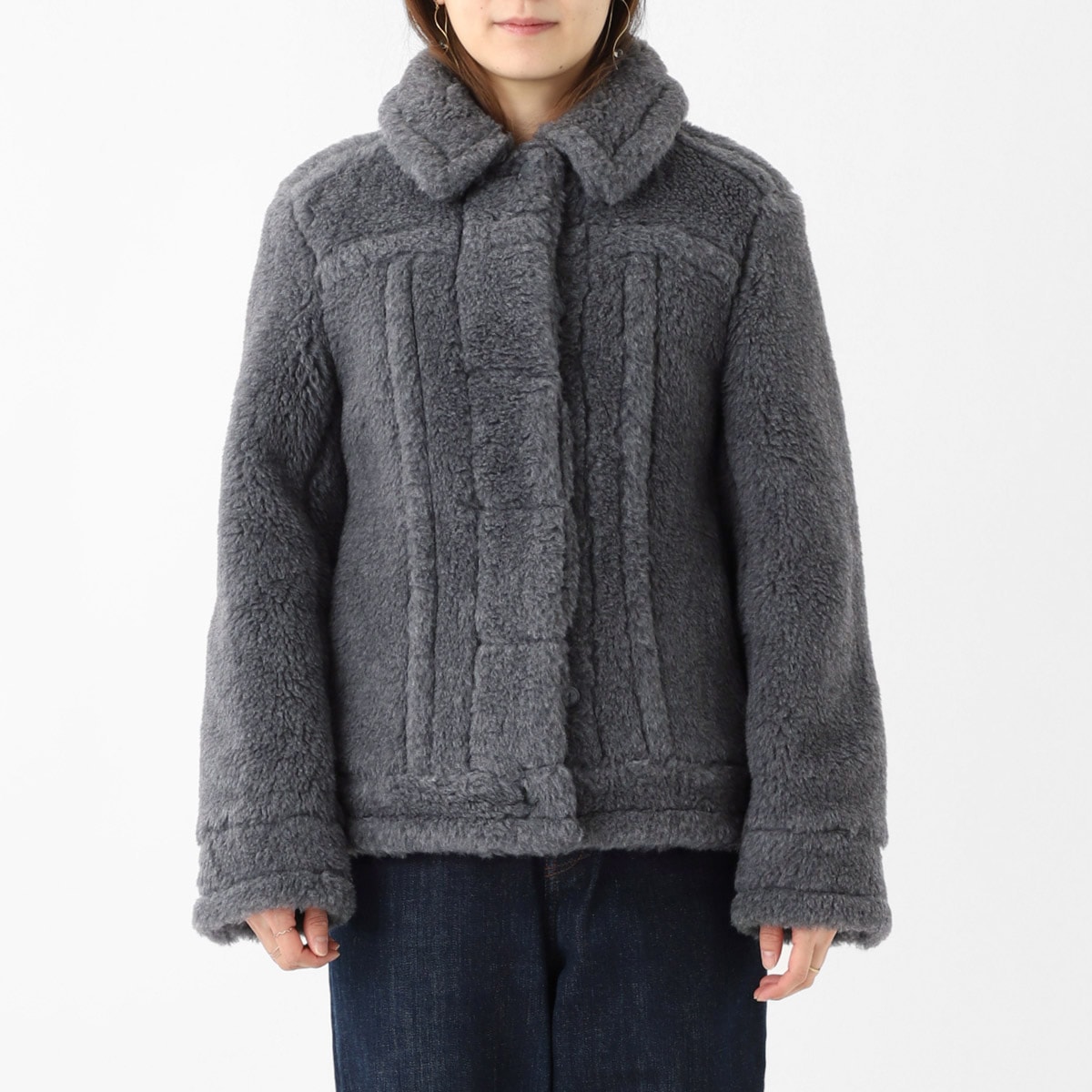 【激レア限定】Max maraフリルポンバーjacket OUTLET 激レア限定】Max maraフリルポンバーjacket OUTLET