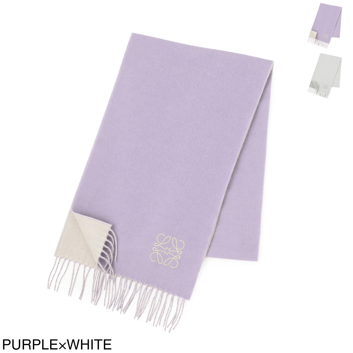 LOEWE ロエベ マフラー/バイカラースカーフ レディース