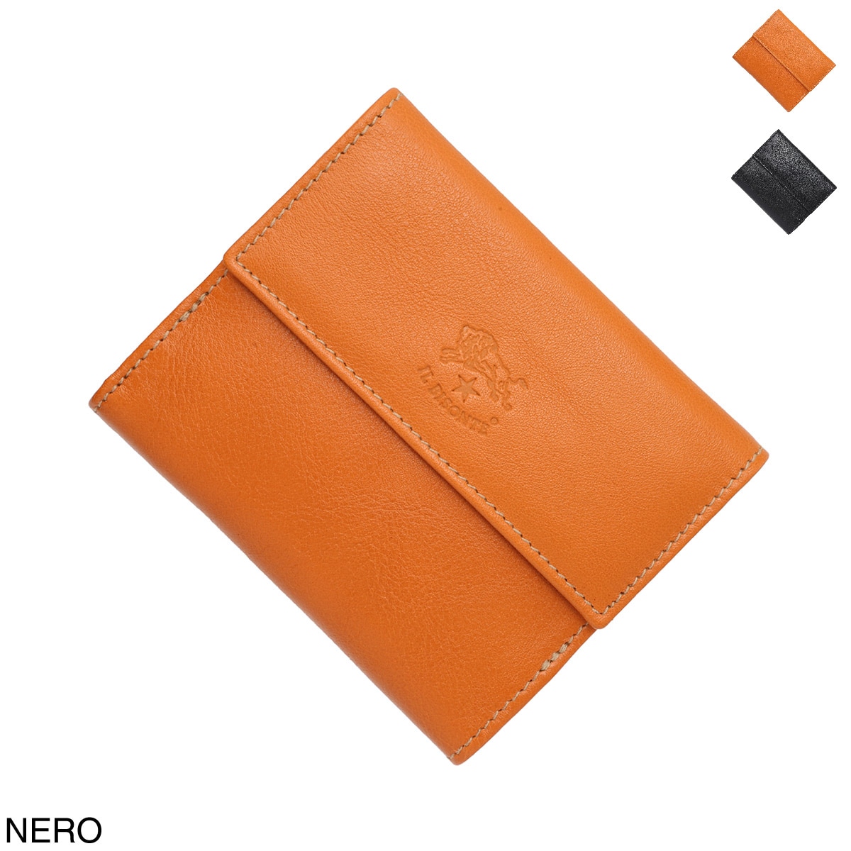 IL BISONTE イルビゾンテ 2つ折り財布 小銭入れ付き/SMW044 LIRA メンズ