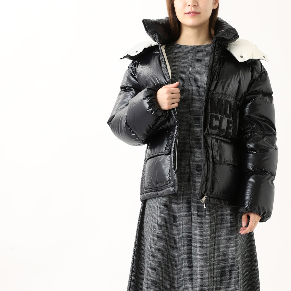 Moncler★Abbaye レディースダウンジャケット ブラック アウトレット】MONCLER モンクレール ダウンジャケット/ABBAYE