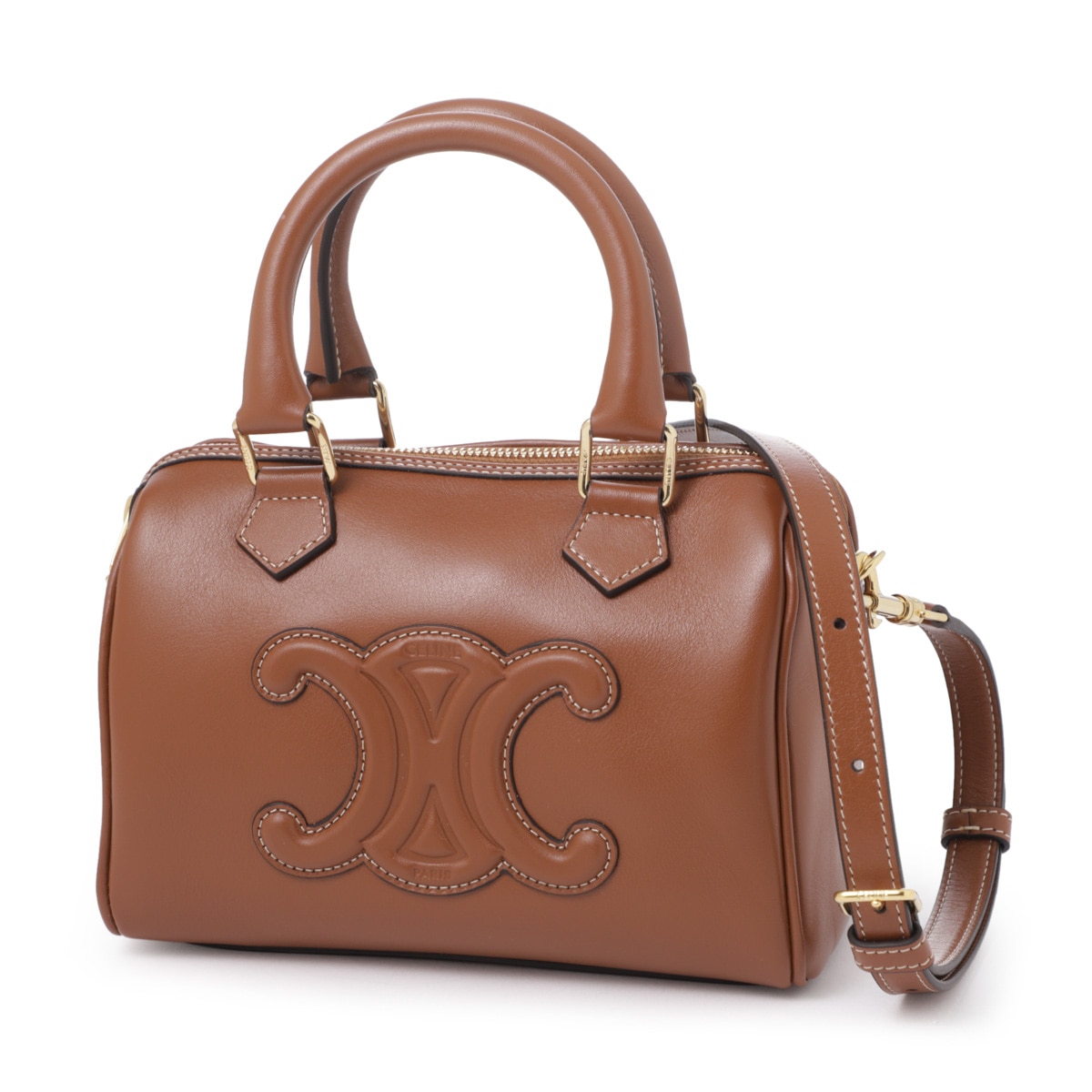 Saaaya セリーヌ ボストンバッグ セリーヌ CELINE ラージボストン ブラウン トリオンフキャンバス/タン