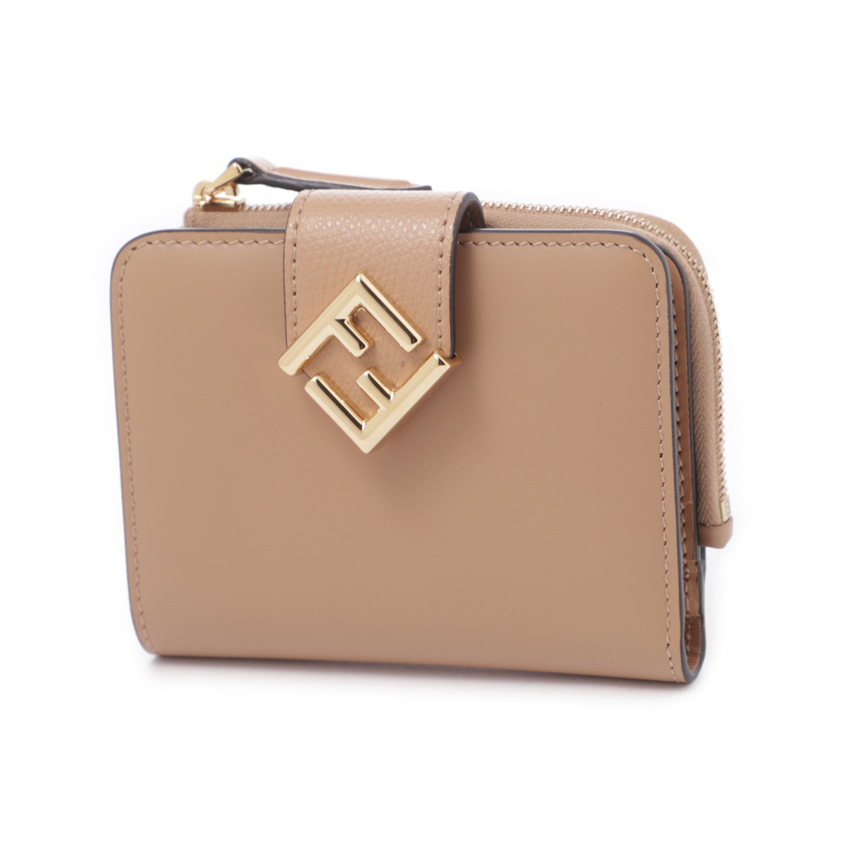 現行極美品！FENDI FFダイヤモンド 2つ折り財布 小銭入れ付きFFロゴ FENDI フェンディ 2つ折り財布 小銭入れ付き/FF DIAMOND