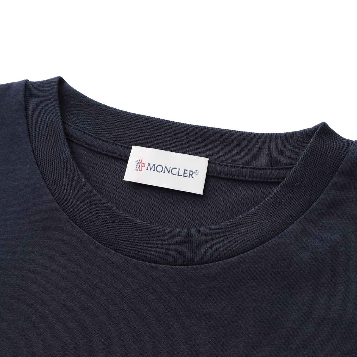 MONCLER ネイビー クルーネックTシャツ アウトレット】21819 MONCLER モンクレール クルーネックTシャツ