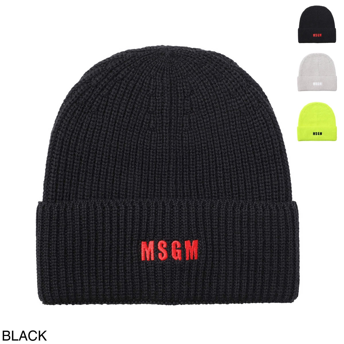 【アウトレット】『ネコポス対応(2点まで)』MSGM エムエスジーエム ニットキャップ/ビーニー メンズ