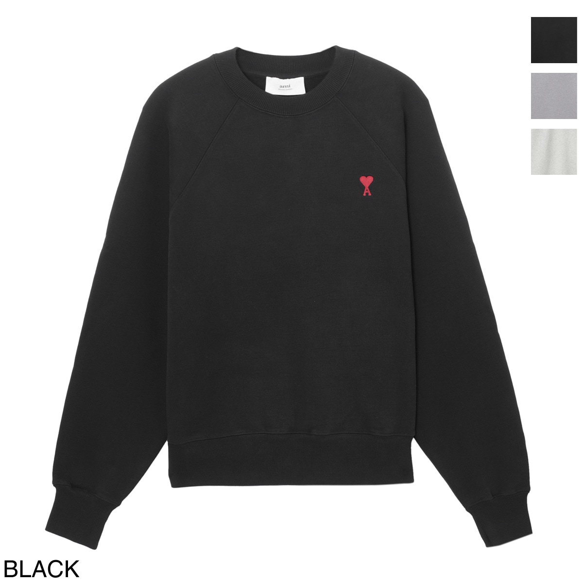 (アミ) AMI DE COEUR スウェットシャツ USW055 747 AMI アミ スウェット/RED AMI DE COEUR SSHIRT | メンズ