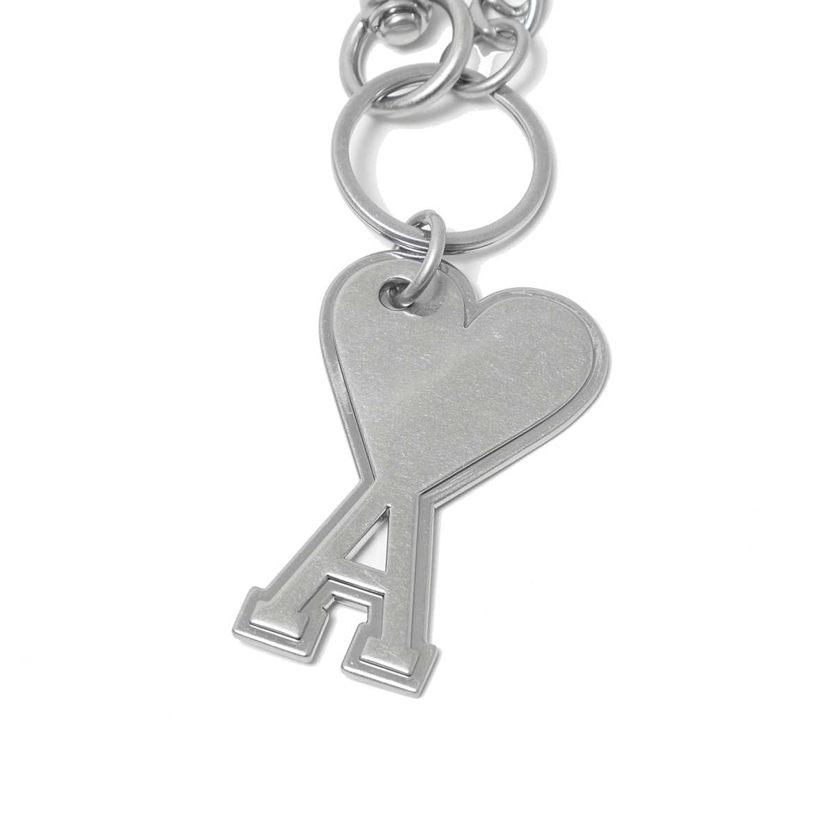 AMI アミ キーリング/バッグチャームシルバー/ADC CHAIN KEYRING