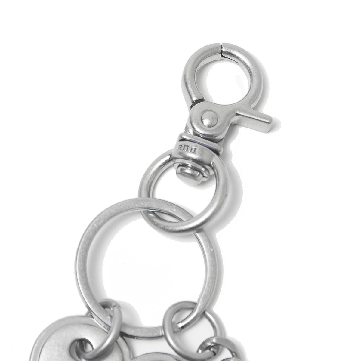AMI アミ キーリング/バッグチャームシルバー/ADC CHAIN KEYRING
