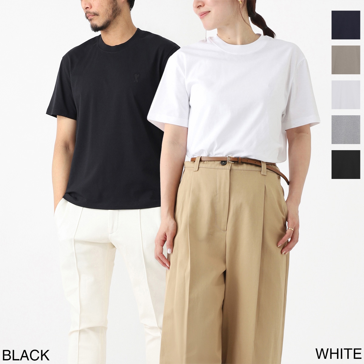 【AMI PARIS】Ami De Coeur クルーネック Tシャツ 3色展開 AMI アミ クルーネックTシャツ/AMI DE COEUR TSHIRT | メンズ