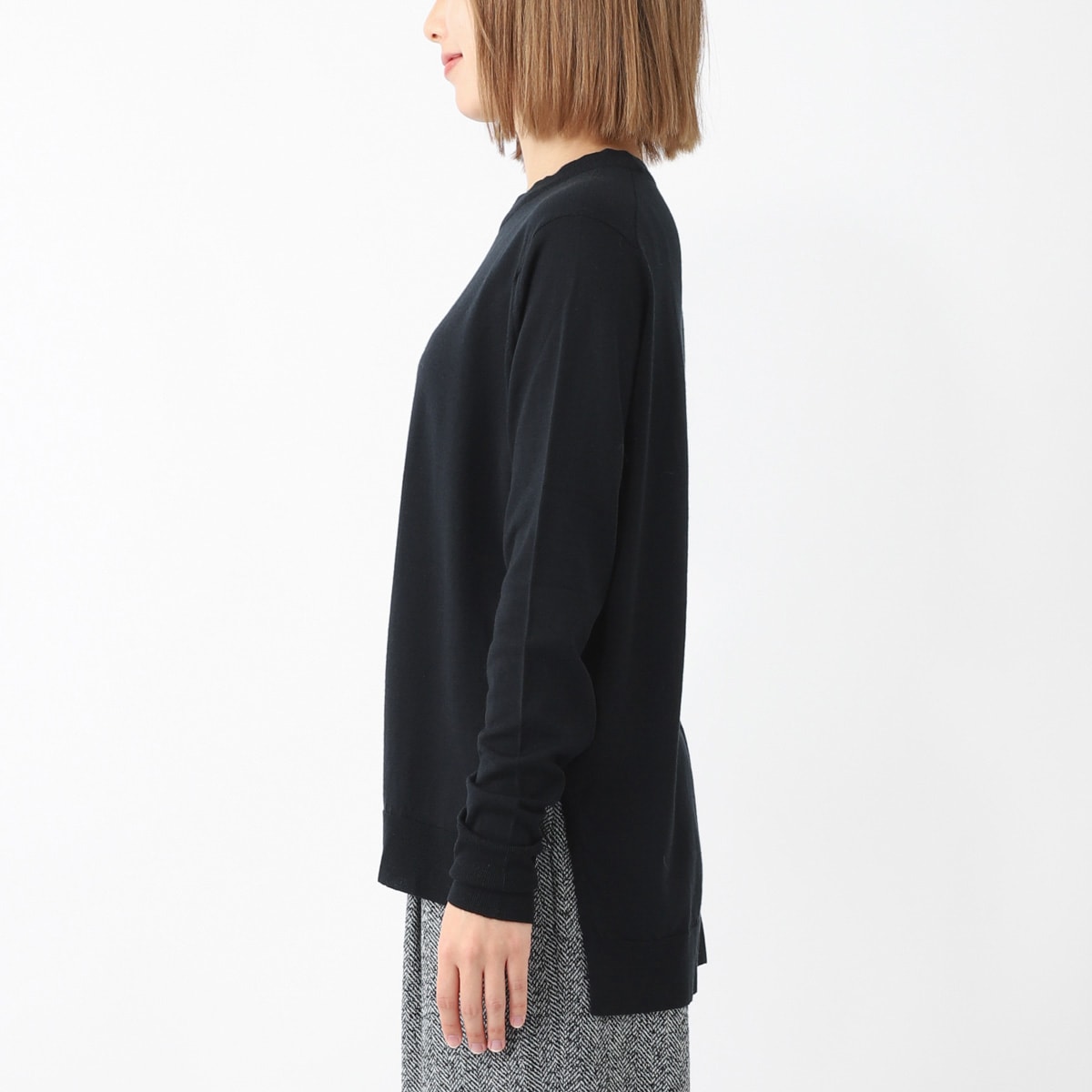 新品　JOHN SMEDLEY NAYA クルーネックニット　黒 JOHN SMEDLEY（ジョンスメドレー） クルーネックニット NAYA
