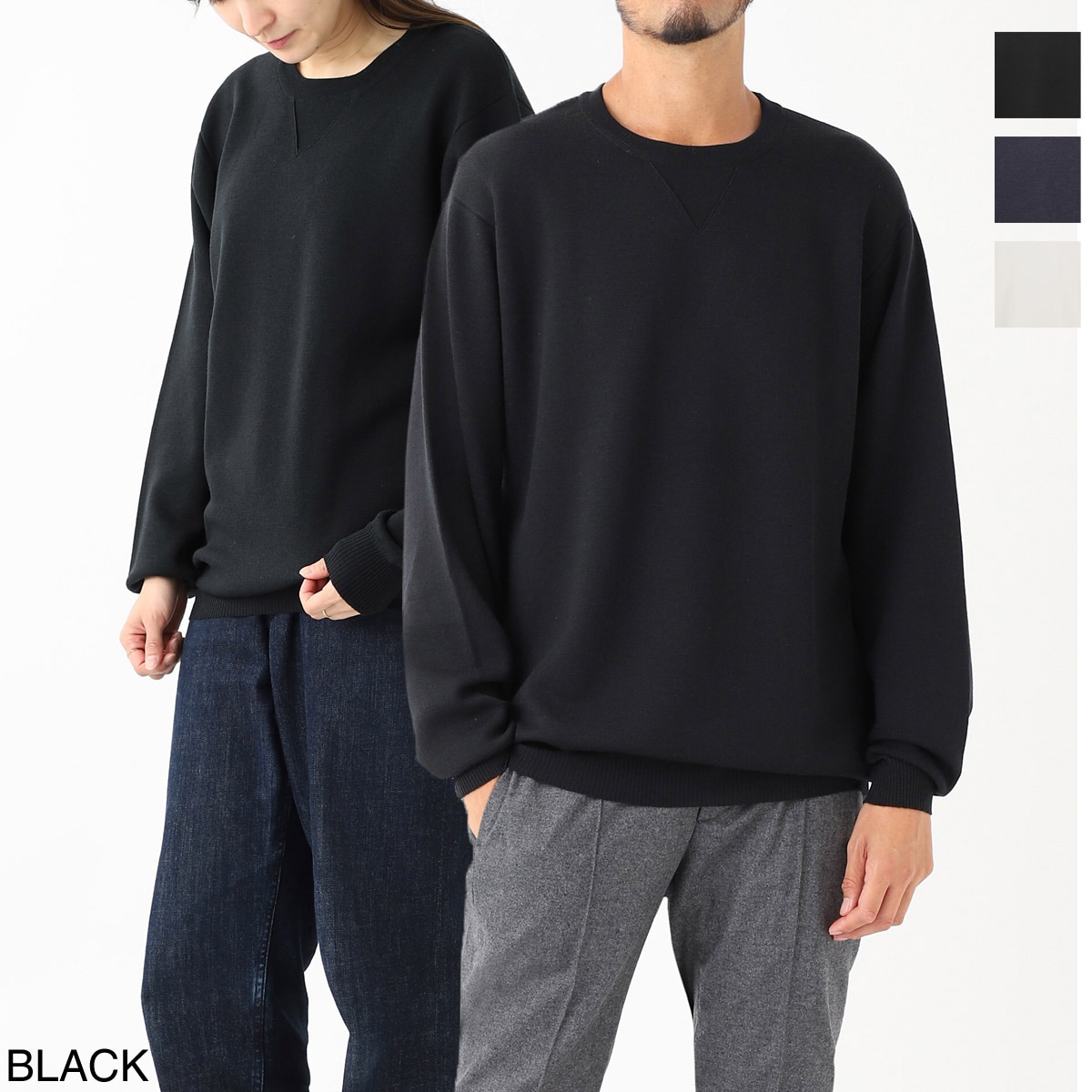 JOHN SMEDLEY ジョンスメドレー クルーネックニット/GONSON エクストラファインメリノウール 24ゲージ STANDARD FIT