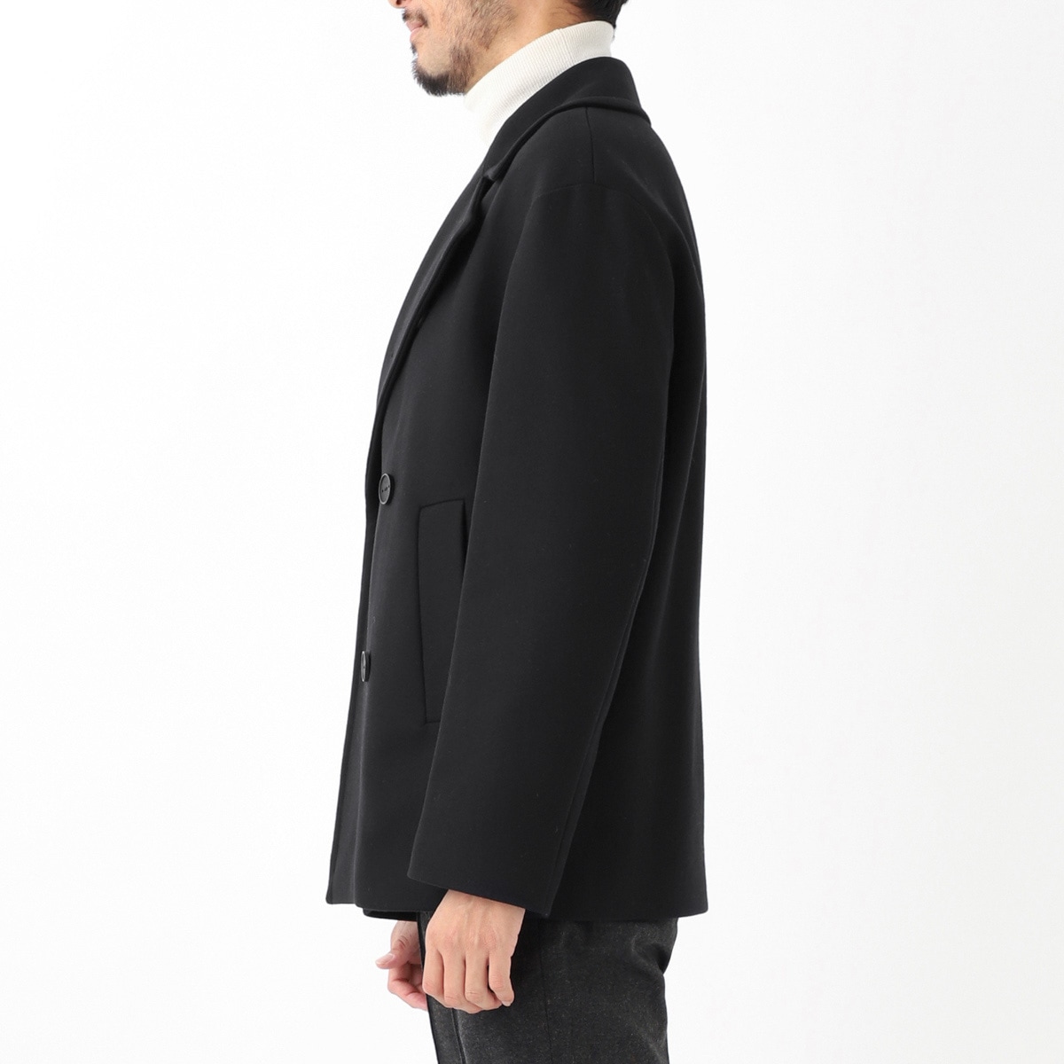 アウトレット】【ラスト1点】HEVO イーヴォ ピーコート/TRANI メンズ