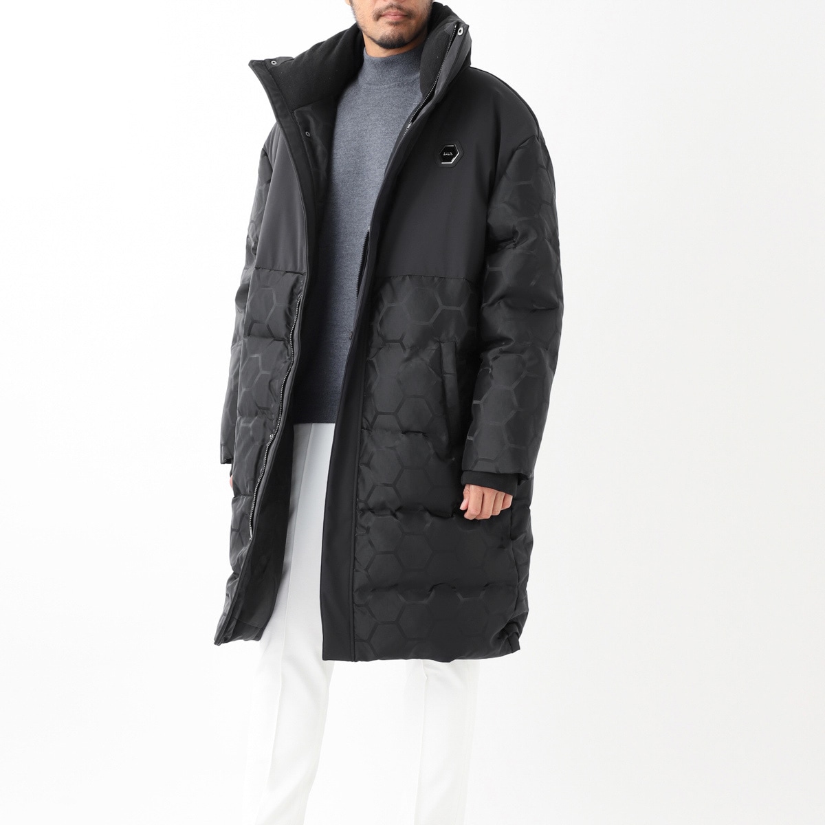 BALR. ボーラー ダウンコート/DANTE JACQUARD LONG PUFFER メンズ