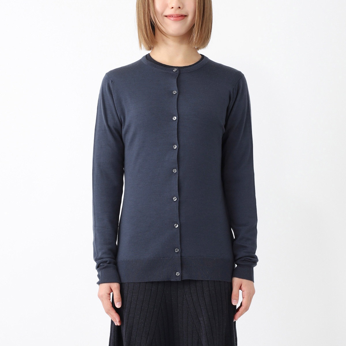 [あす着] ジョンスメドレー JOHN SMEDLEY クルーネック カーディガン レディース BUTTERCUP エクストラファインメリノウール 30ゲージ アウトレット】【ラスト1点】JOHN SMEDLEY ジョンスメドレー クルー