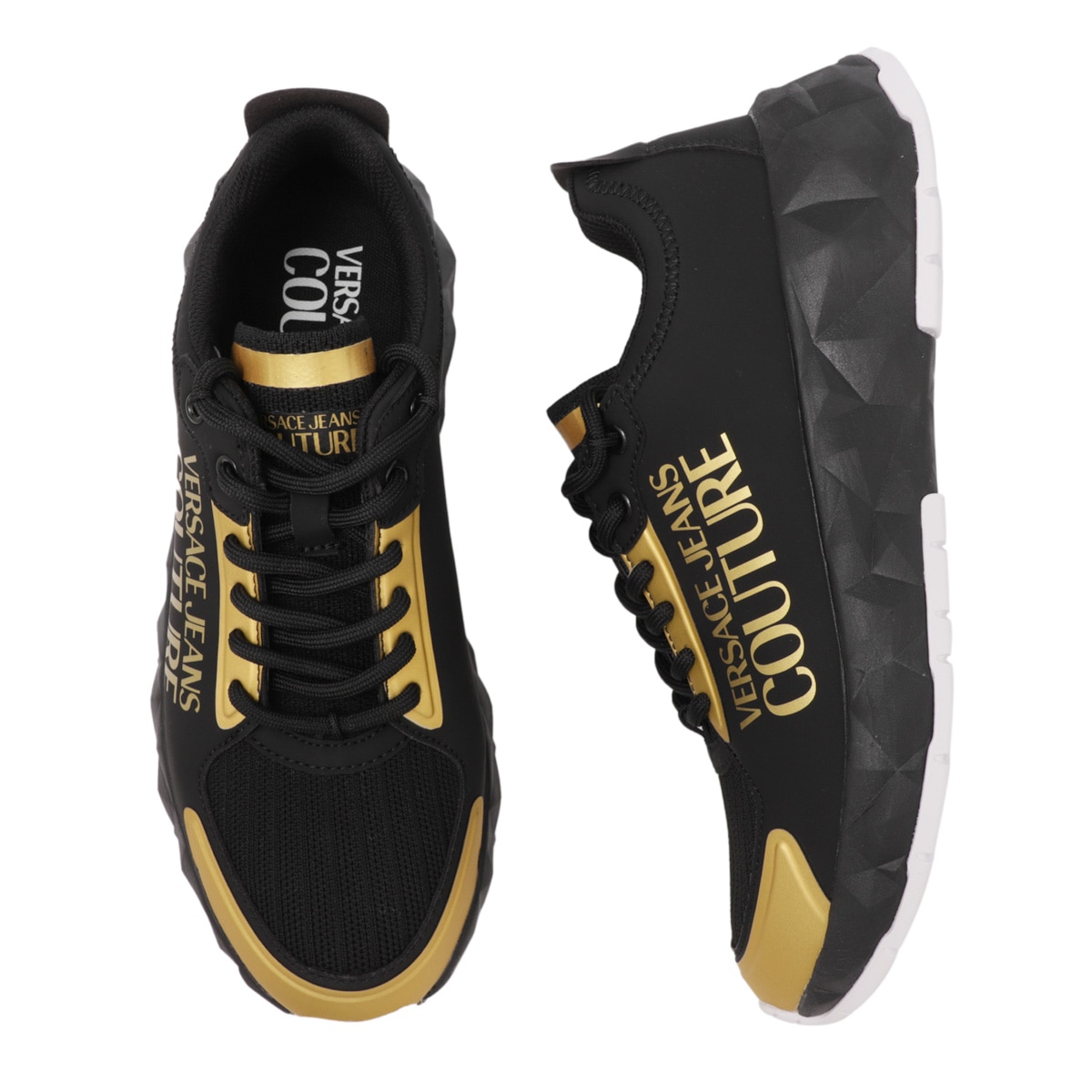 【アウトレット】【ラスト1点】VERSACE JEANS COUTURE ヴェルサーチェ スニーカー/ATOM LOGO【大きいサイズあり】 メンズ