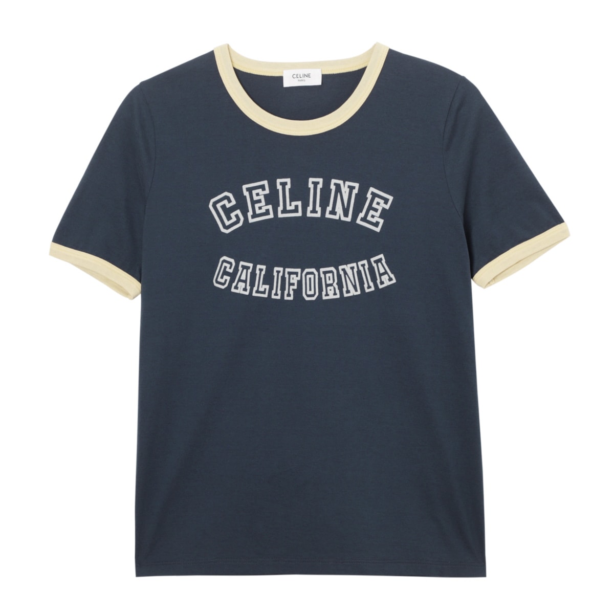 【タイムセール TOPS】CELINE セリーヌ クルーネックTシャツ/T-SHIRT 70'S CELINE CALIFORNIA レディース