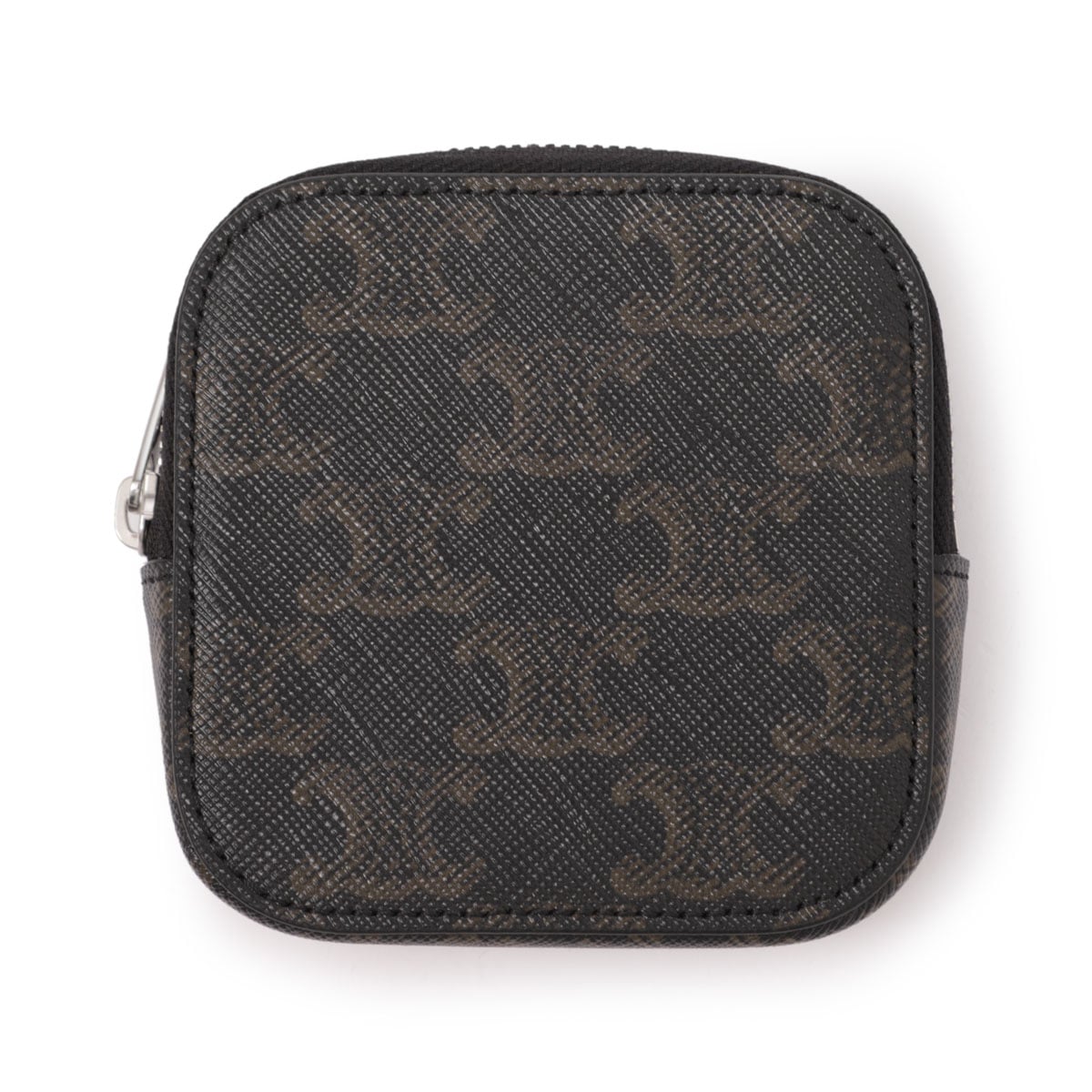 CELINE セリーヌ Squared Purse スクエアパース レザーケース ブラック CELINE セリーヌ コインケース/SQUARED PURSE メンズ | メンズ