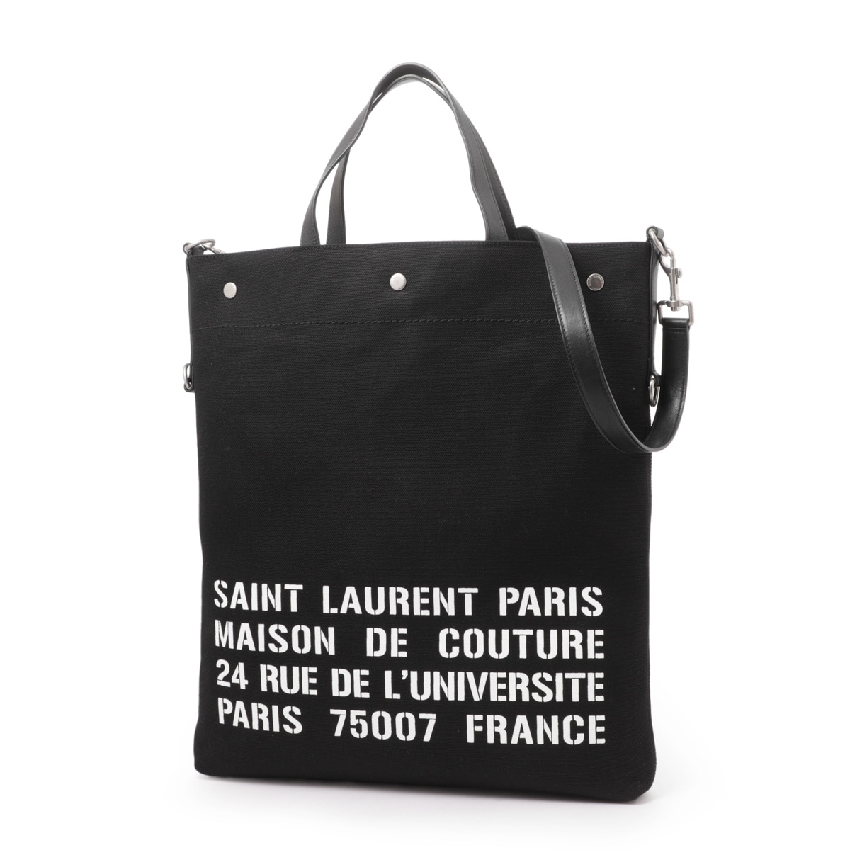 【タイムセール】SAINT LAURENT サンローラン 折りたたみ式 トートバッグ/UNIVERSITE NS FOLDABLE TOTE BAG メンズ