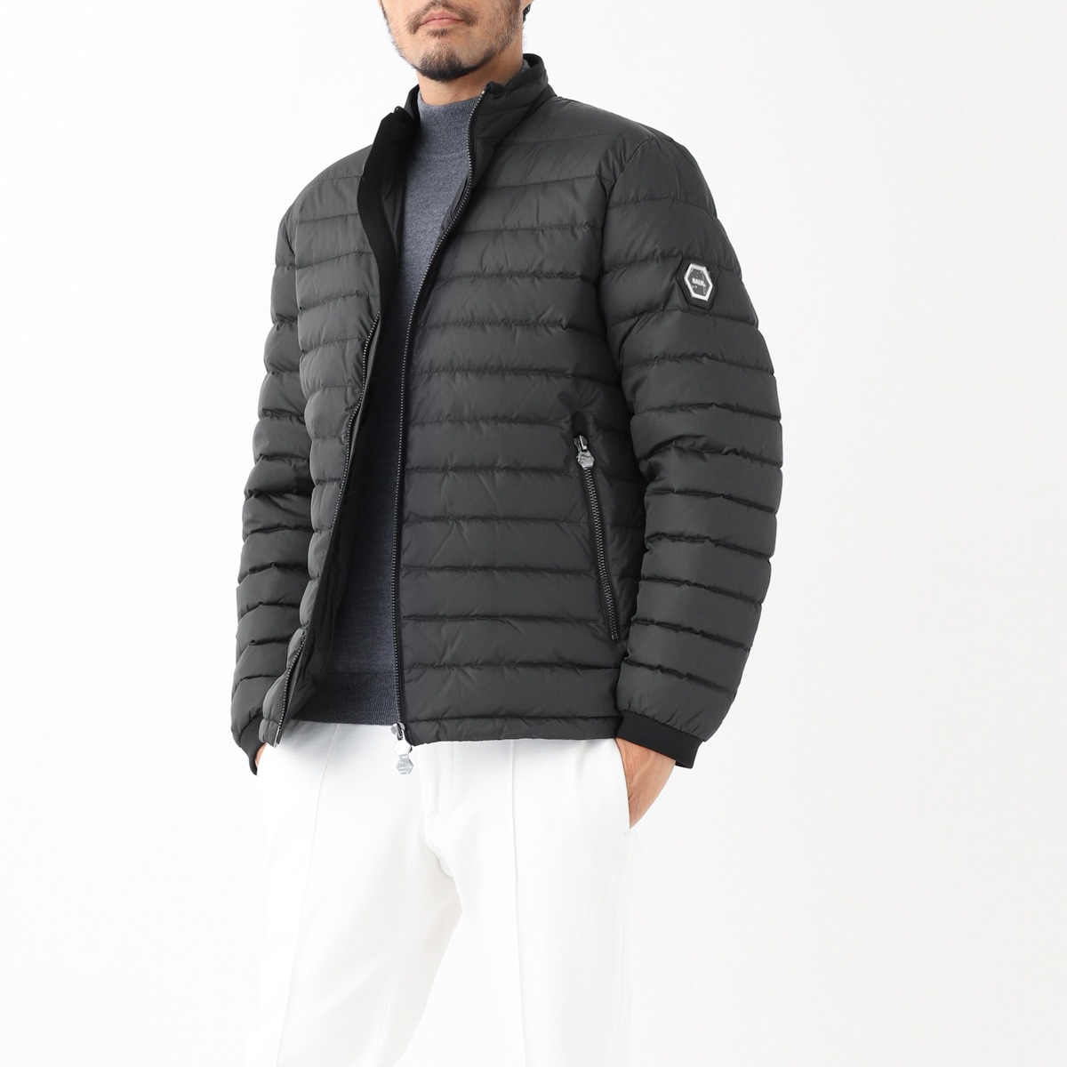 送料無料　翌日発送　本物 新品 BALR.ボーラーメンズ　ラインダウンXL（ XXL）ブラック balr.ダウンジャケット BALR ボーラー Miles Straight Puffer Jacket ダウン