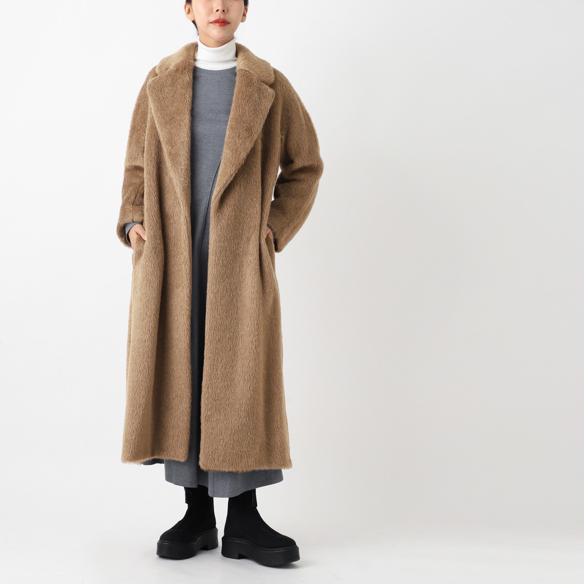 【アウトレット】【ラスト1点】S Max Mara エスマックスマーラ ロングコート/BORBONE【大きいサイズあり】 レディース