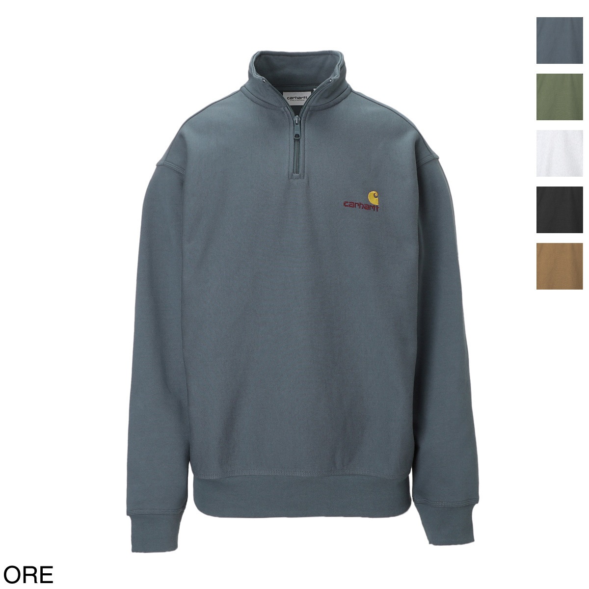Carhartt WIP カーハート ワークインプログレス ハーフジップ スウェット/HALF ZIP AMERICAN SCRIPT SWEAT メンズ