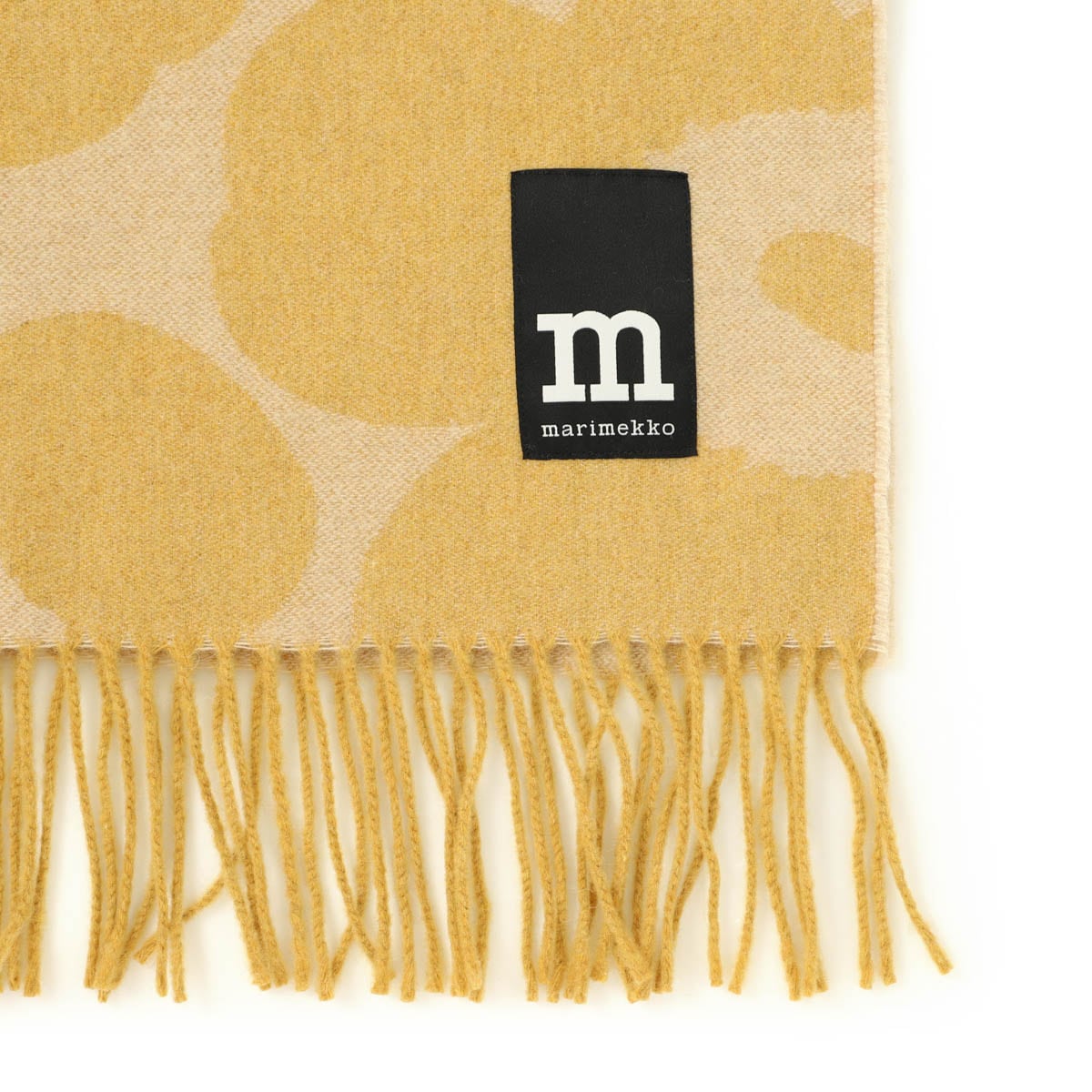 marimekko オレンジ フリンジマフラー marimekko オレンジ フリンジ